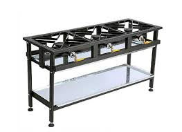 Boiling Table Gas - Commercial - 3 Burner Straight