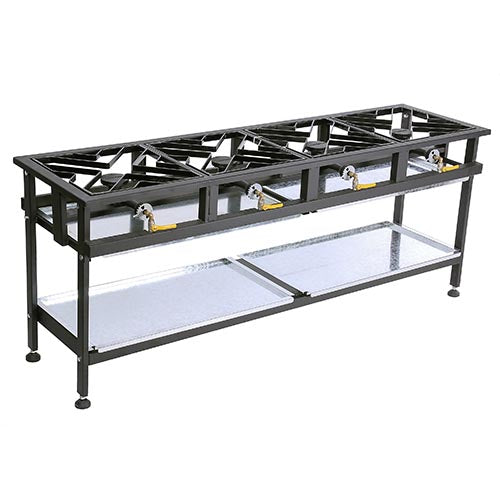 Boiling Table Gas - Commercial - 4 Burner Straight