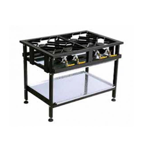 Boiling Table Gas - Commercial - 4 Burner Staggered