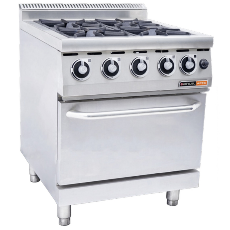 Gas Stove With Gas Oven Anvil - 4 Burner