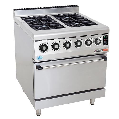 Gas Stove With Electric Oven Anvil - 4 Burner