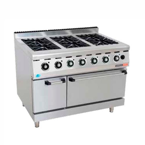 Gas Stove With Electric Oven Anvil -6 Burner