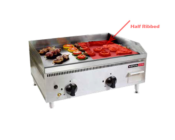 Flat Top Grill Anvil-Rib/Flat 600mm (Gas)