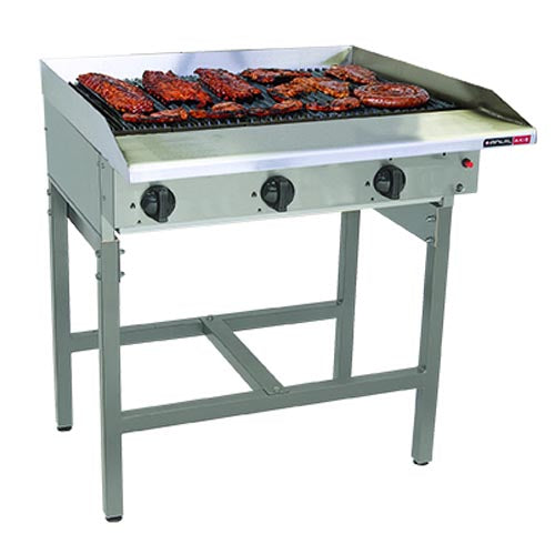 Gas Griller Anvil - 6 Burner Radiant - Free Standing