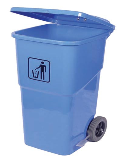 Foot Pedal Wheely Bin - 120Lt - Blue - National Catering – National ...