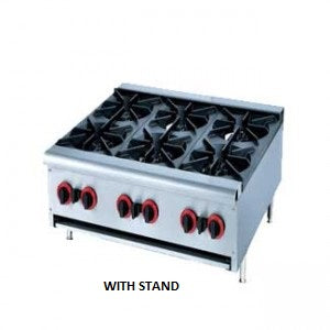 Gatto Boiling Table 6 Burner - Floor Standing Heavy Duty