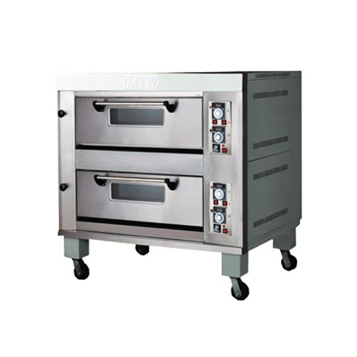 Gatto Deck Oven Heavy Duty Double Deck Gas Oven - 4 Trays